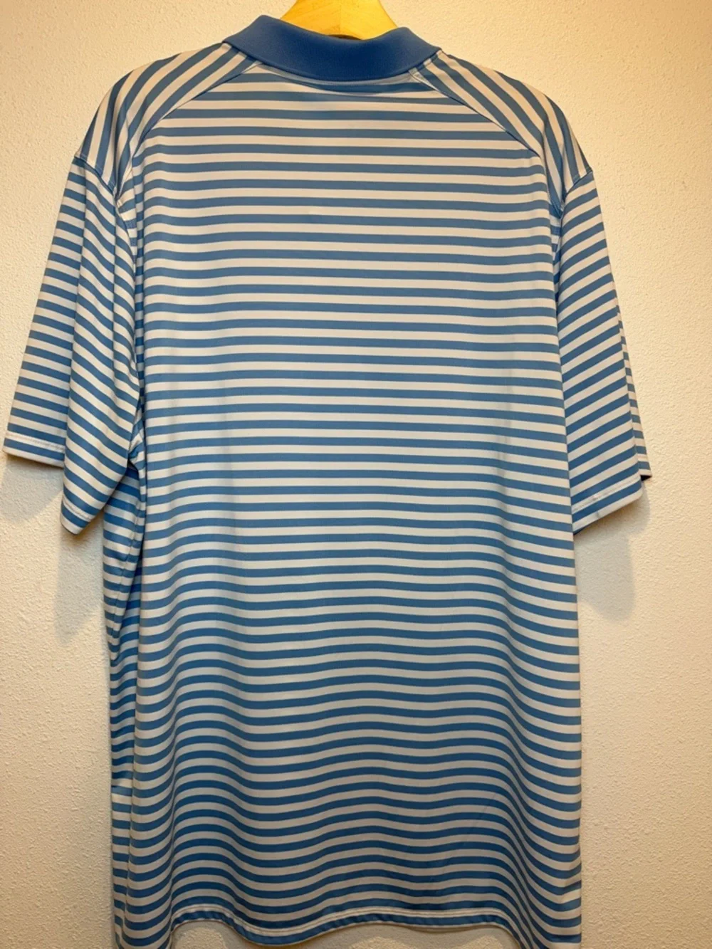 Nike Men’s Blue & White Striped Polo Shirt